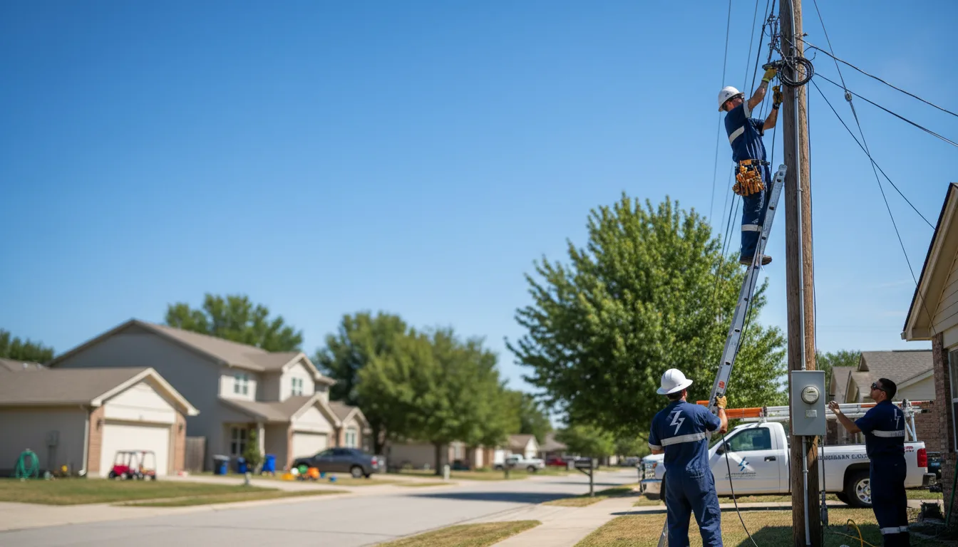 Residential electrician providing installation services in Barnesville, OH